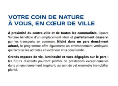 Dijon programme neuf  Square Voltaire